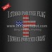 Rhinestone Iron ons I Stand for The Flag Transfer Design US Independence Day